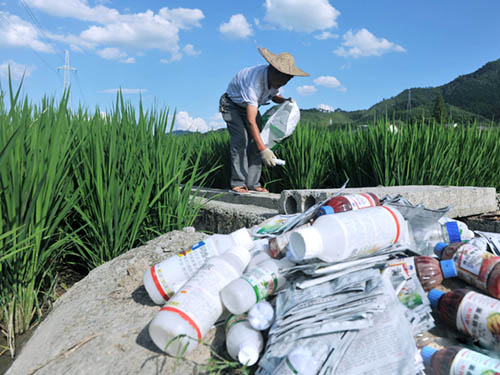 安徽農村開展有毒有害垃圾回收工作，成果喜人